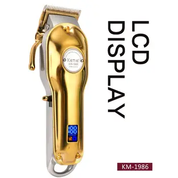 

Safe T-shaped Cutter Head Adjustable Electric Rechargeable Hair Clipper Push White Ceramic Hair Clipper Hairdressing Accessories