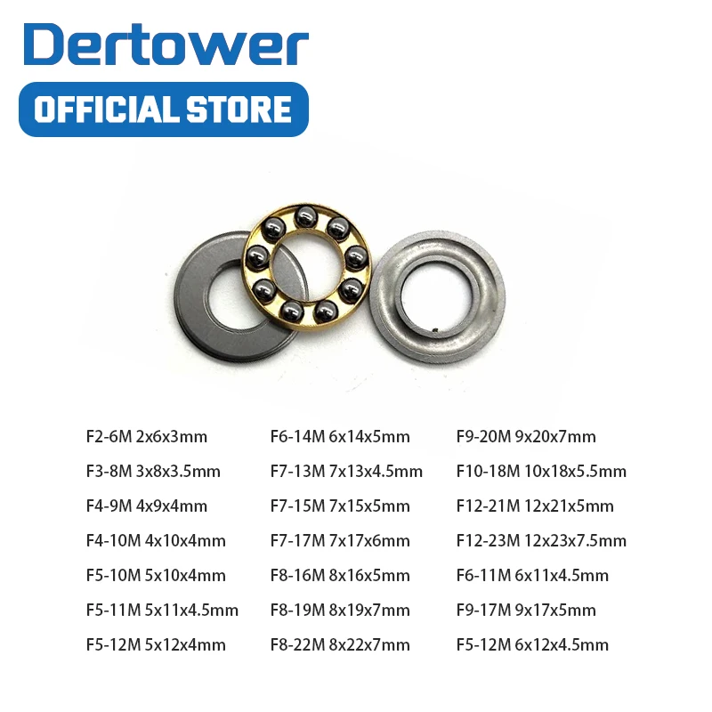 Упорные подшипники F5-10m F7-13m F7-15m F8-16m F8-19m F8-22m F9-17m F9-20m F10-18m F12-21m F12-23m F5-11M F5-12M 1 шт. |
