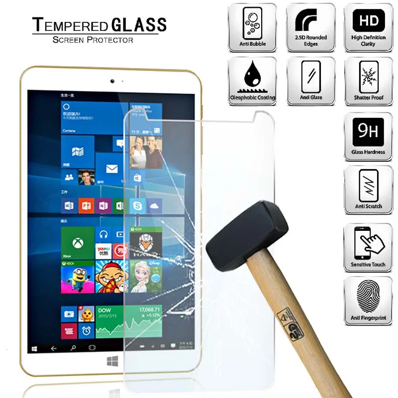 

Tablet Tempered Glass Screen Protector Cover for Onda V80 Plus Tablet Computer Anti-Scratch Explosion-Proof Screen