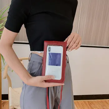 

Touchable PU Leather Change Bag Mobile Phone Bag Case For iPhone 11 pro max Xs X Samsung S9 Huawei Cell Phone Purse Outdoor Arm