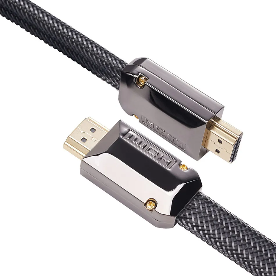 Кабель HDMI 4K плоский кабель папа 1 м 5 2 3 для Apple TV PS4 проектор компьютера чехол из