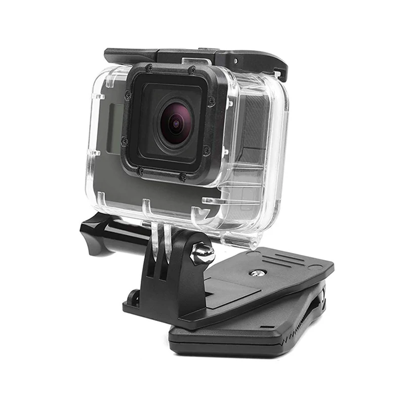 

360 Degree Rotary Backpack Hat Clip Clamp Mount for GoPro Hero 8 7 6 5 4 Yi 4K Sjcam Eken DJI Osmo Action Camera Accessory