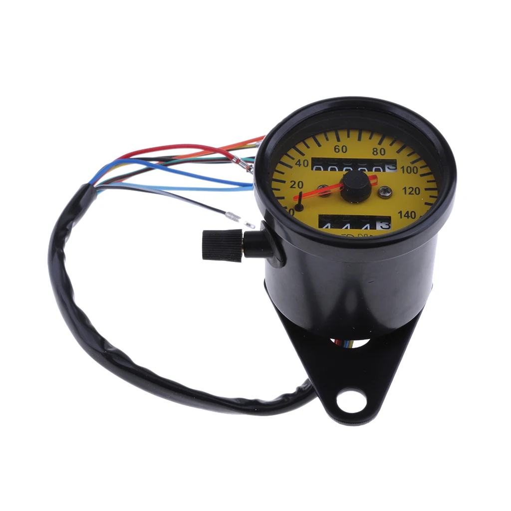 12V Мотоцикл Универсальный светодиодный Спидометр с четырьмя функциями индикатора