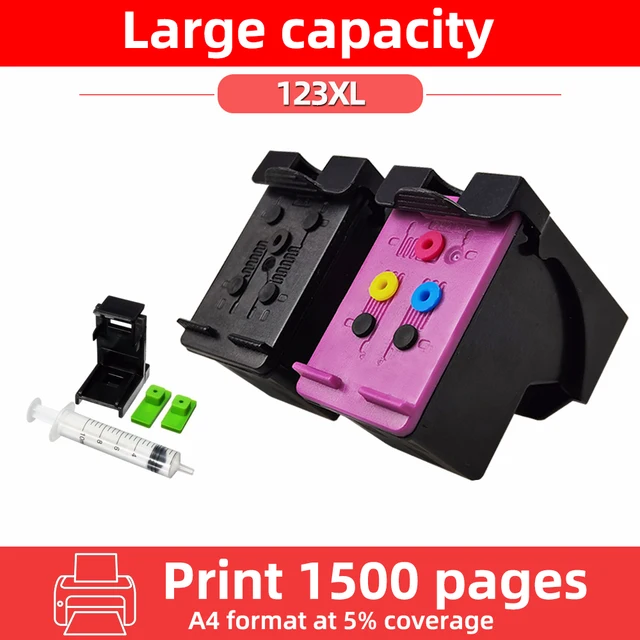 Cartucho de tinta 123XL para impresora, Compatible con HP 123 XL Envy 5000  5010 5012 5014 5020 5030 5032 5034 5052 5055 Deskjet 1110 1111|Cartuchos de  tinta| - AliExpress