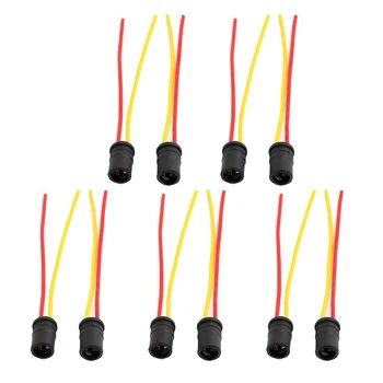 

Motorcycle T10 Light Bulb Socket 10 Pcs