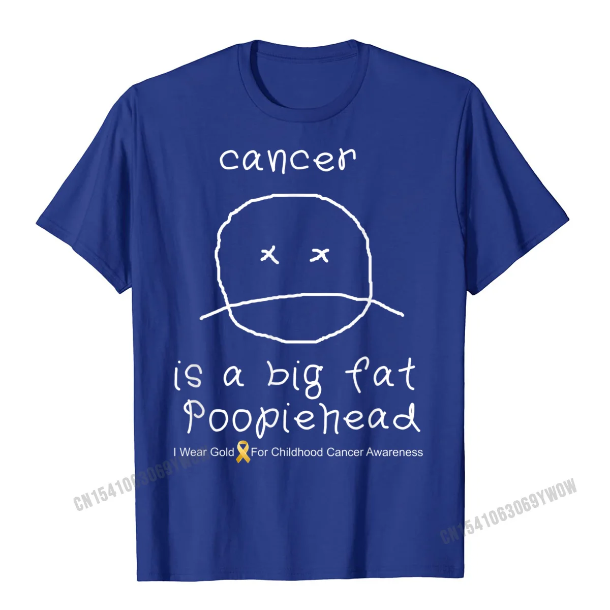 Family 100% Cotton Men Short Sleeve T Shirt Birthday April FOOL DAY Tshirts Casual T-Shirt Fashion Crewneck Free Shipping CHILDHOOD CANCER AWARENESS SHIRT Fighters + Survivors T-Shirt__68 blue