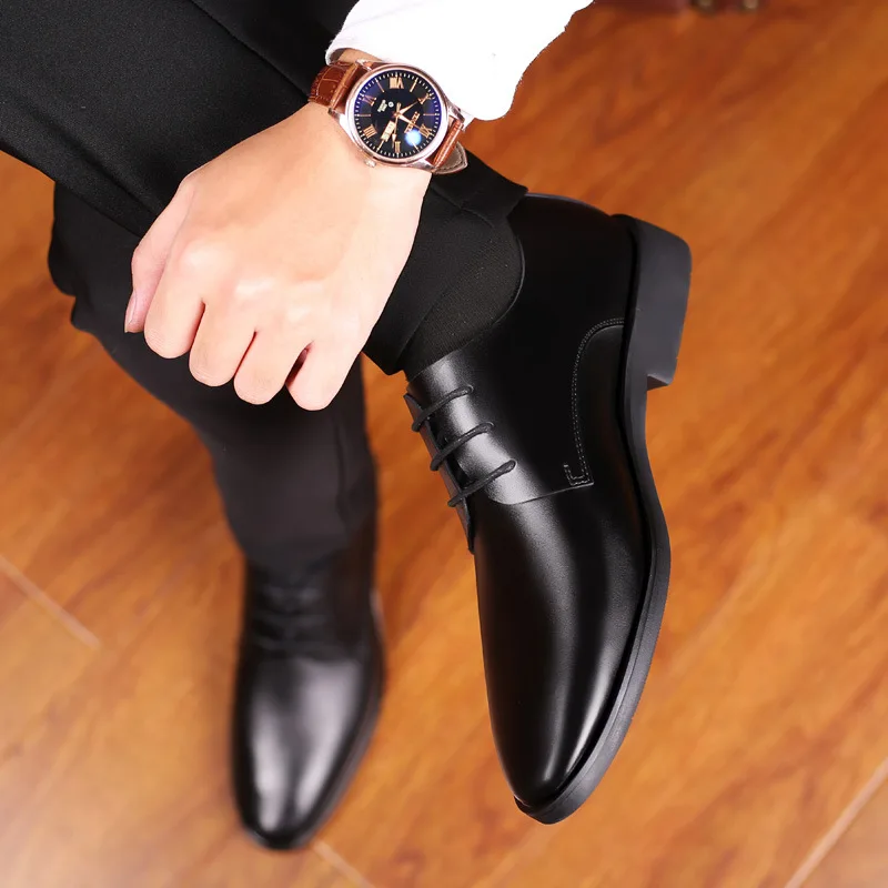 

Mazefeng Designer Formal Oxford Shoes for Men Wedding Shoes Leather Italy Pointed Toe Mens Dress Shoes Sapato Oxford Masculino
