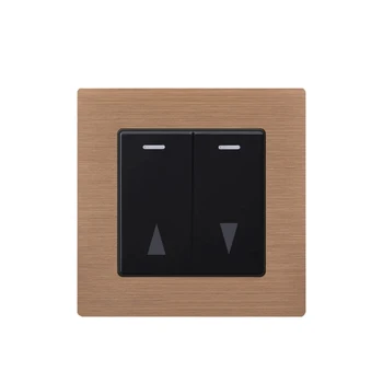 

Shutter door switch electric curtain lifting equipment rolling door button switch Aluminum wire drawing switch panel