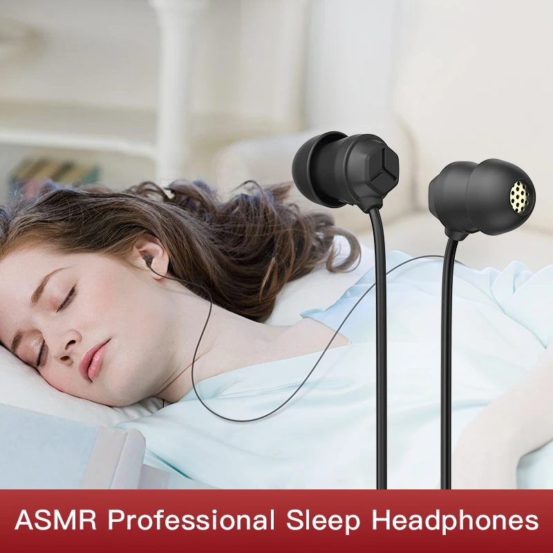 Sleep Headphones Wired Earphone InEar Headset Noise Cancelling