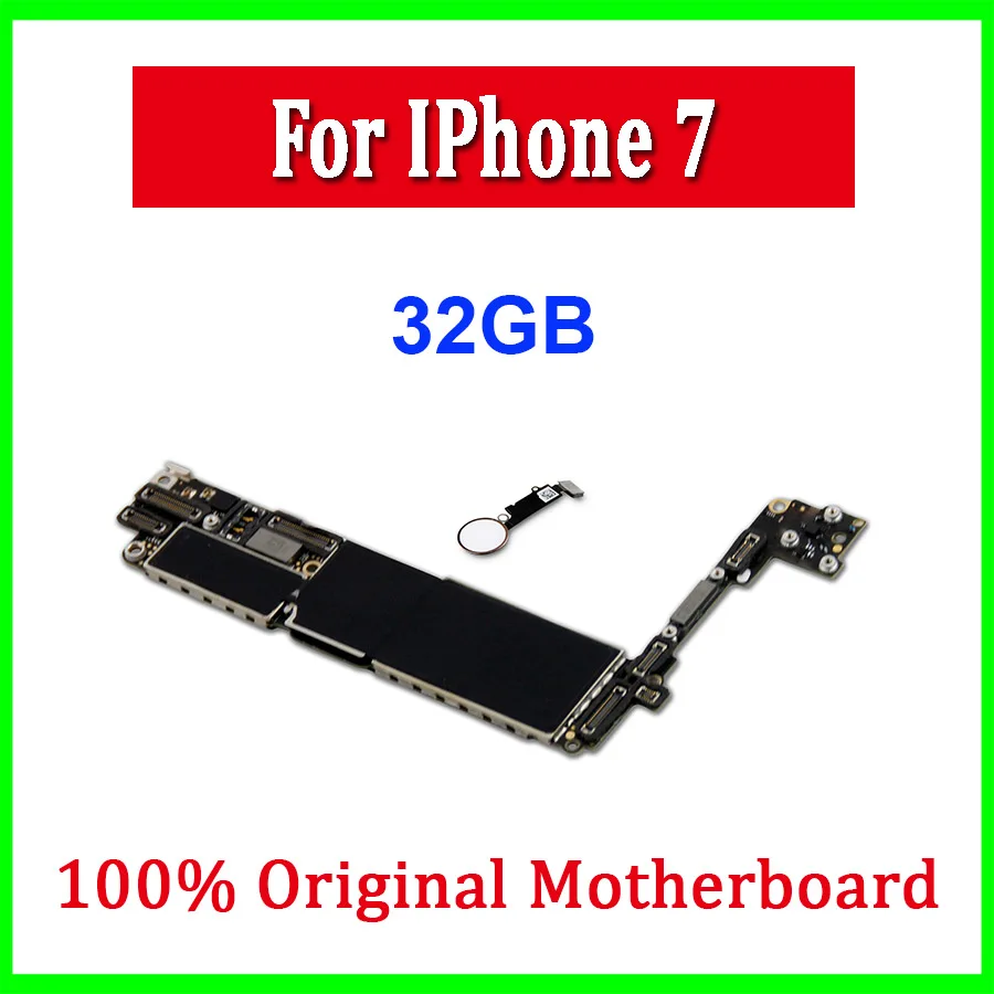 Материнская плата для iPhone 7 разблокированная материнская 32 гб 128 256 с Touch ID 100%
