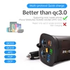 Car Charger Cigarette Lighter Adapter Splitter 2 Socket 80W QC3.0 Fast Quick charge USB 4.2A Cup Holder Voltmeter On/Off Switch ► Photo 2/6