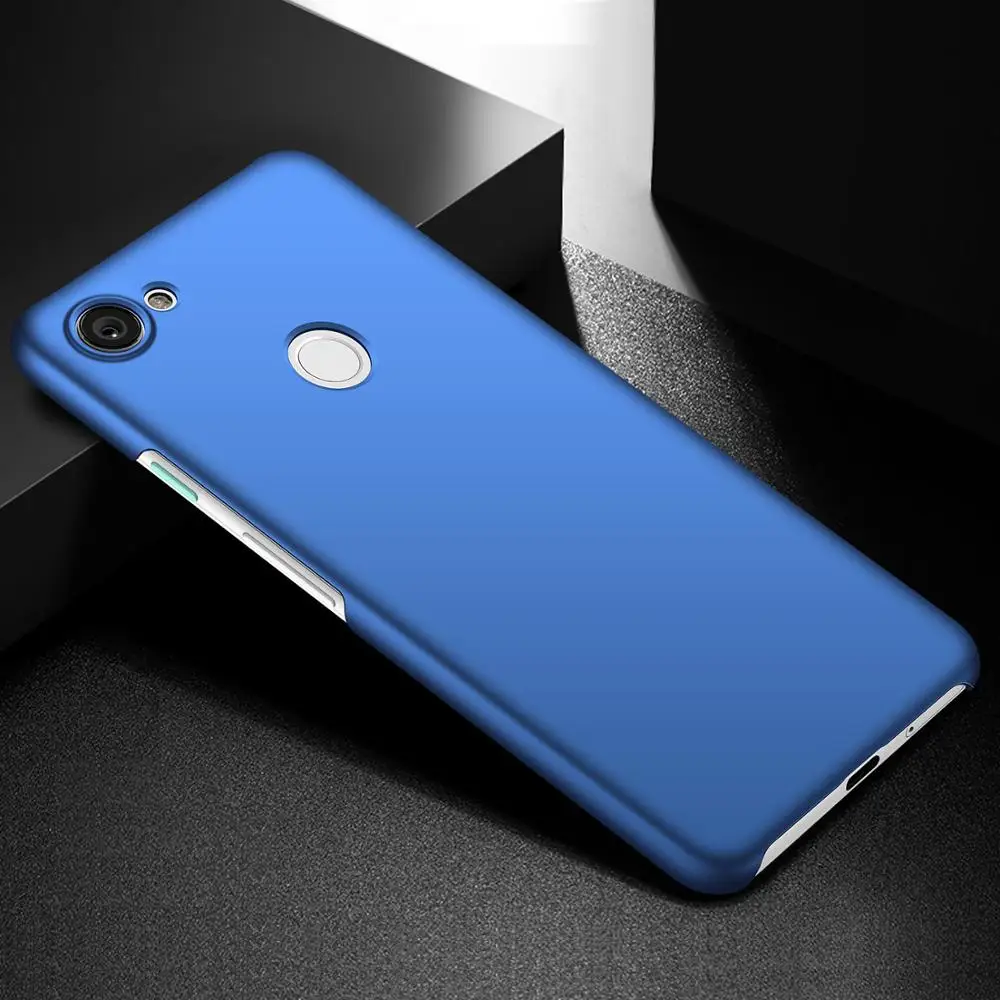 Чехол для телефона Google Pixel 3A XL, Роскошный Матовый Жесткий Чехол для ПК на Pixel3A 3AXL защитный кожух - Цвет: Синий