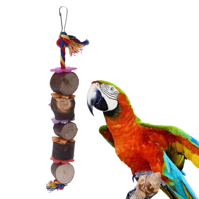 Яркие игрушки для птиц, попугай, цветок, деревянные игрушки для укуса с колокольчиком, молярная игрушка для упражнений, Новое поступление N1HA