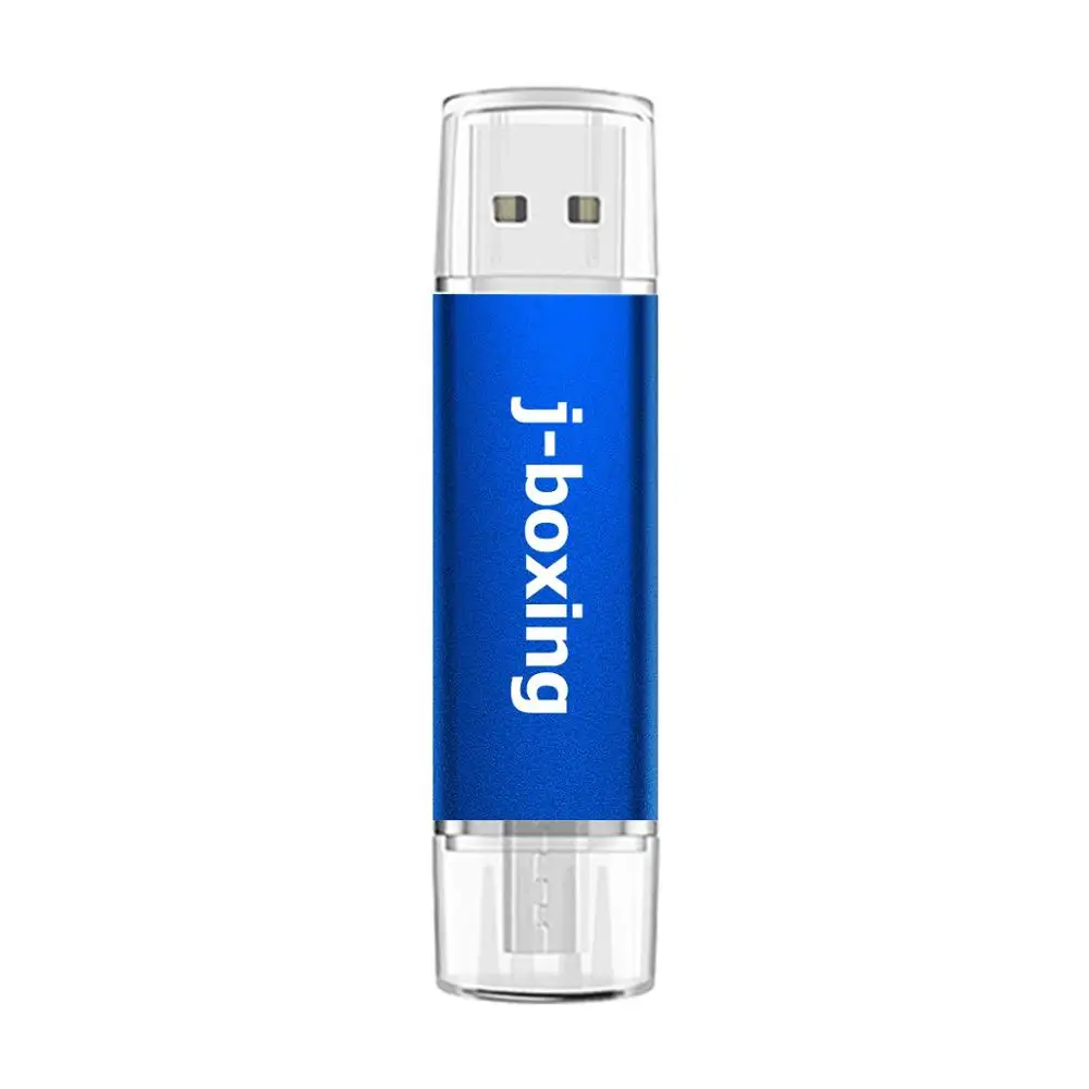 J-boxing OTG Micro USB флэш-накопитель 16 Гб флешки двойной порт USB 2,0 карта памяти для Android смартфон ПК Macbook планшет синий