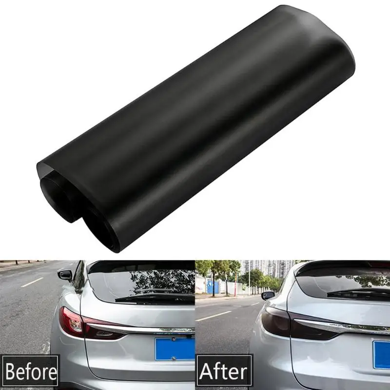 

Matt Black Tint Vinyl Film Flexibility PVC Film Removable UV-Resistant Sticker Sheet for Car Headlight Taillight 30x100cm