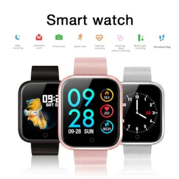 

2019 P68 Smart Watch Blood Oxygen IP68 Waterproof Heart Rate Monitor Fitness Tracker Smart Watch For Apple IPhone Android Phones