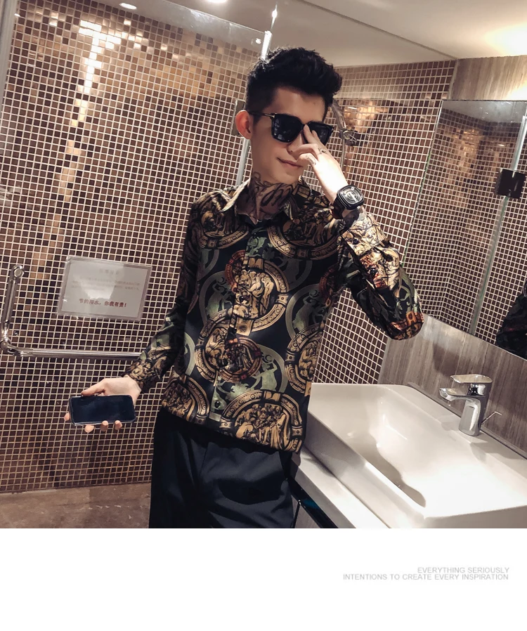 Мужские рубашки с принтом Иисуса, повседневные облегающие рубашки Camisa Masculina, дизайнерские уличные рубашки, Мужская одежда, мужская одежда, Chemise Homme