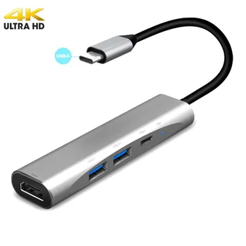 

USB Type-C HDMI Digital AV Multiport Hub USB-C 3.1 Adapter PD Charger For Nintendo Switch Portable 4K HDMI Dock For Samsung