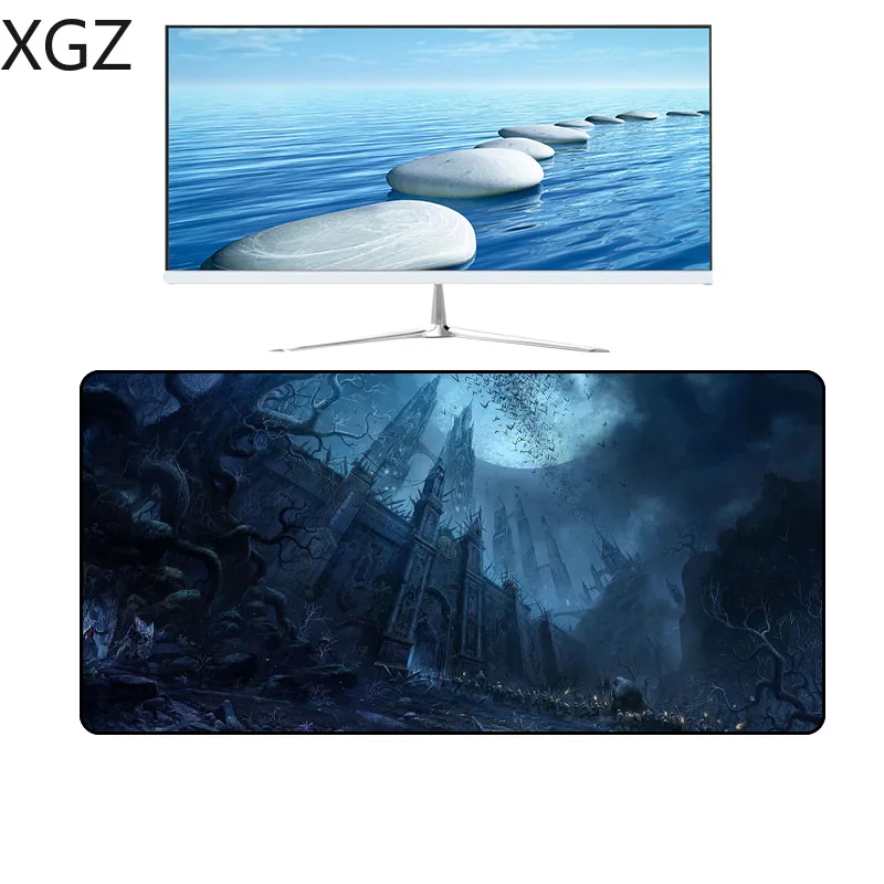 XGZ большой игровой Мышь Pad Darkmoon точность замок края компьютер домашний стол 600x30