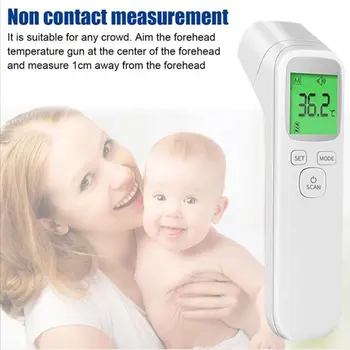 

Ship immediately Non-Contact Infrared Forehead Thermometer Abs For Adults And Childs With LCD Display Digital Laser Temperature