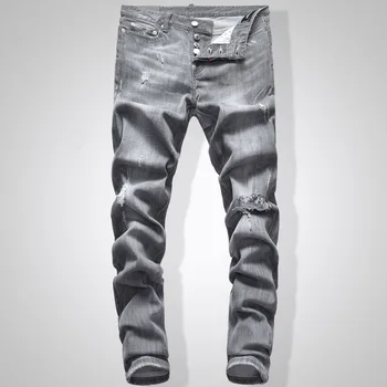 

DSQ NEW Men Jeans Ripped for Men Skinny DSQ Jeans Pants Men Jeans Button Outwear Man Pants