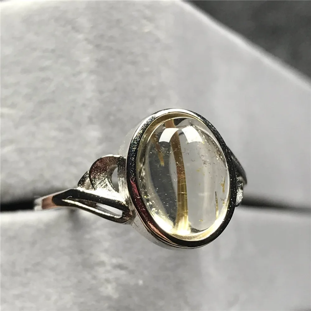 Gold Rutilated Quartz Ring (114)