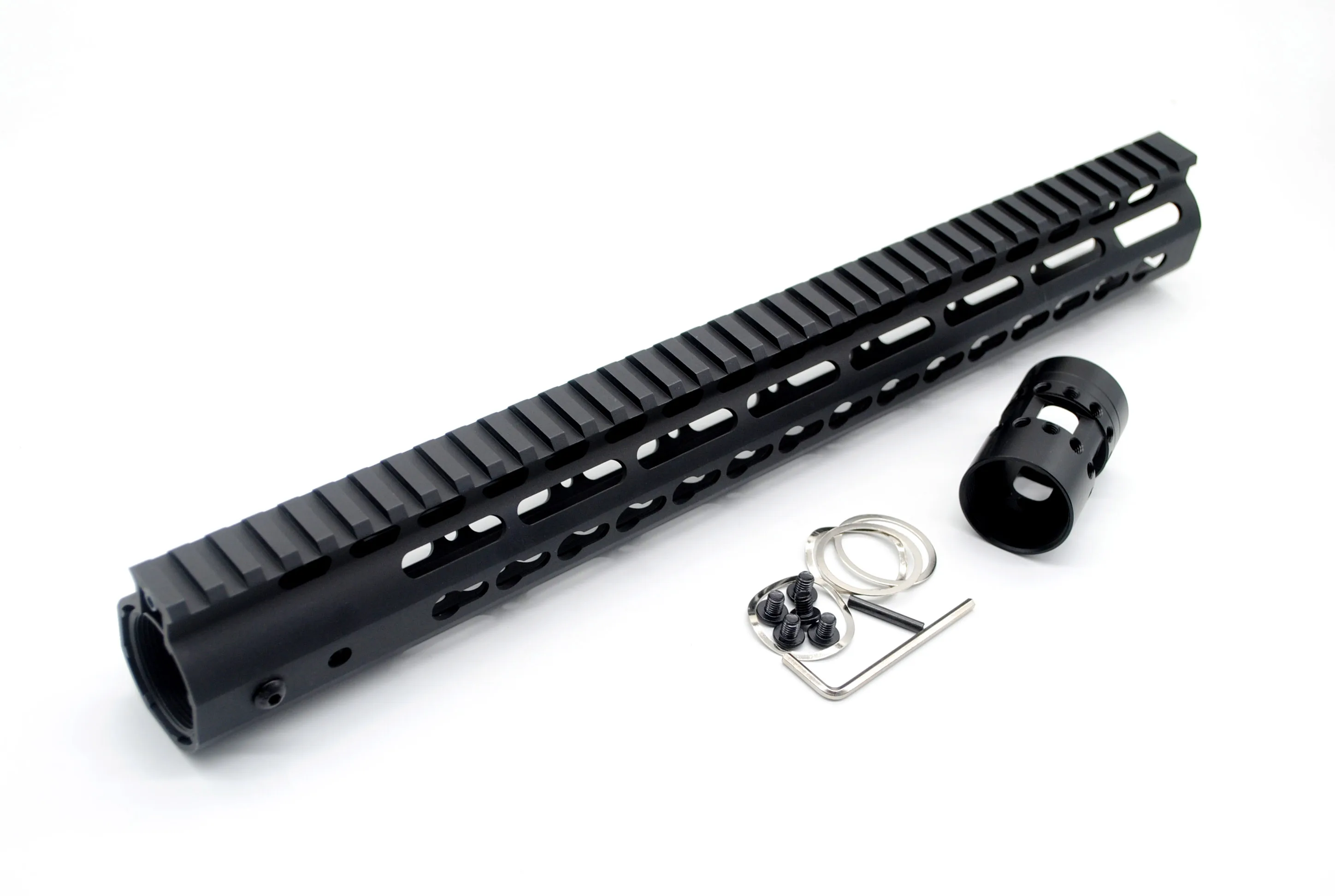 Aplus 15 ''дюймовый Keymod/M-lok Handguard Rail Picatinny Free Float Mount system Сверхлегкий черный анодированный. 223/5. 56 M4/M16/AR-15