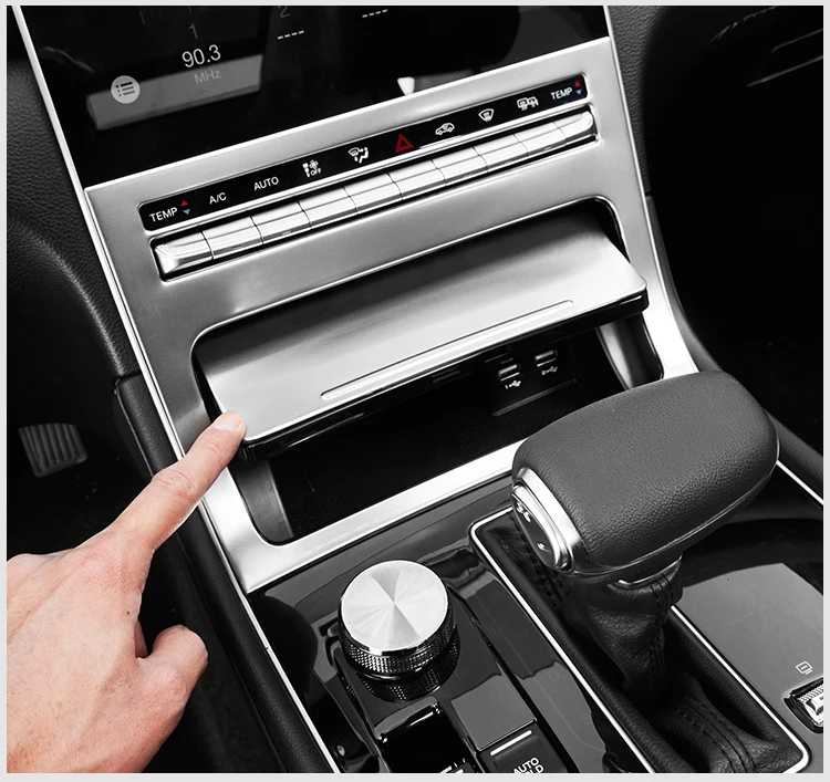 Lsrtw2017 для Trumpchi Gs5 Автомобильный Центральный контроль шестерни накладки на панель из нержавеющей стали интерьерные аксессуары для формовки