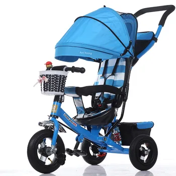 

2020Children's Tricycle Infant Push Bicycle Shock Easy Folding Cart Multi-function Child Baby Stroller Kids Tricycle