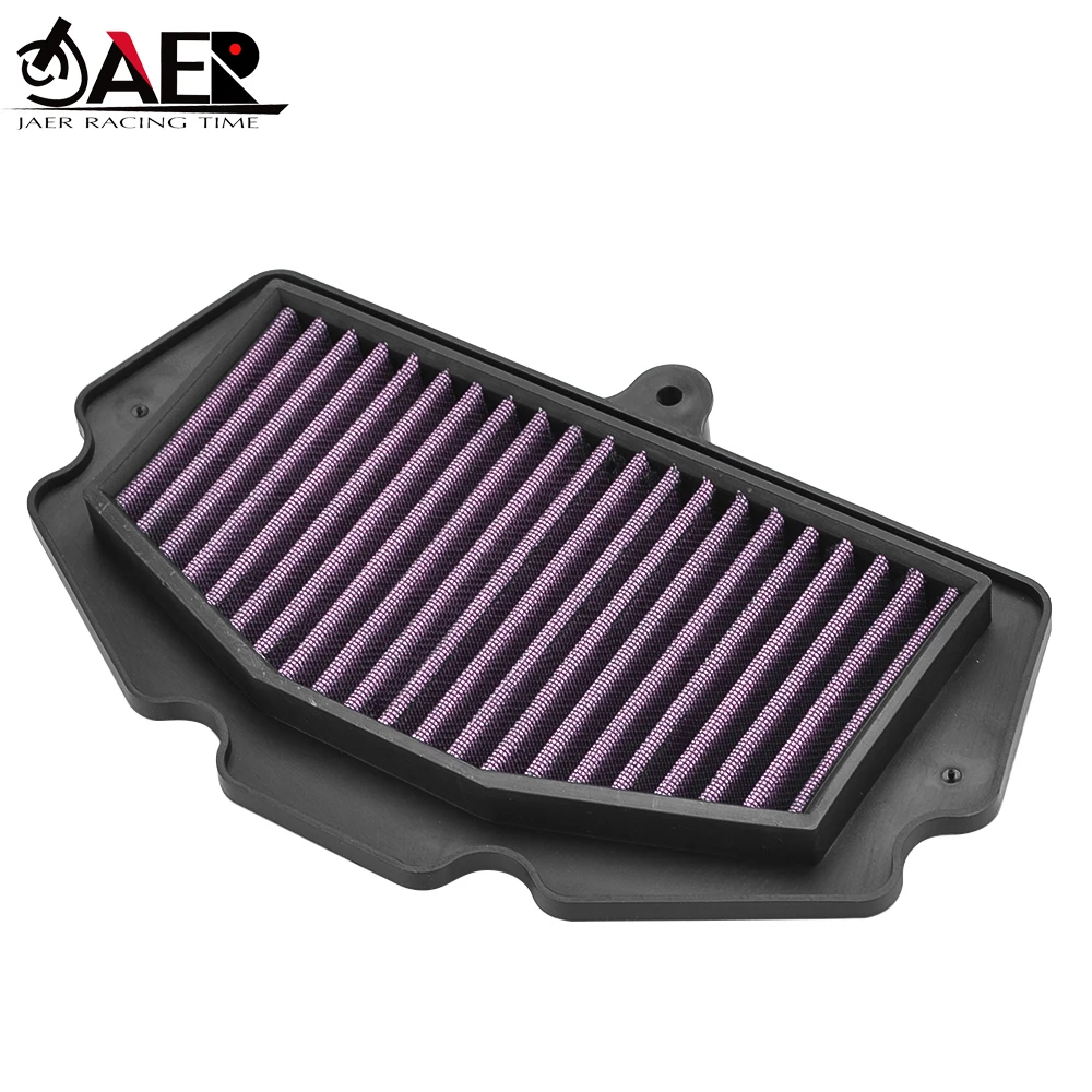 Jaer Motorcycle Air Filter Cleaner Reuseful Element For Kawasaki Ninja