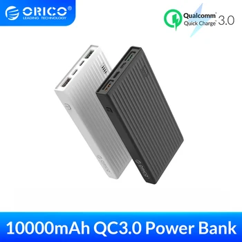 

ORICO 10000mAh Universal Power Bank QC3.0 Quick Charge Dual-way Powerbank External Phone Backup Battery Charge For iPhone