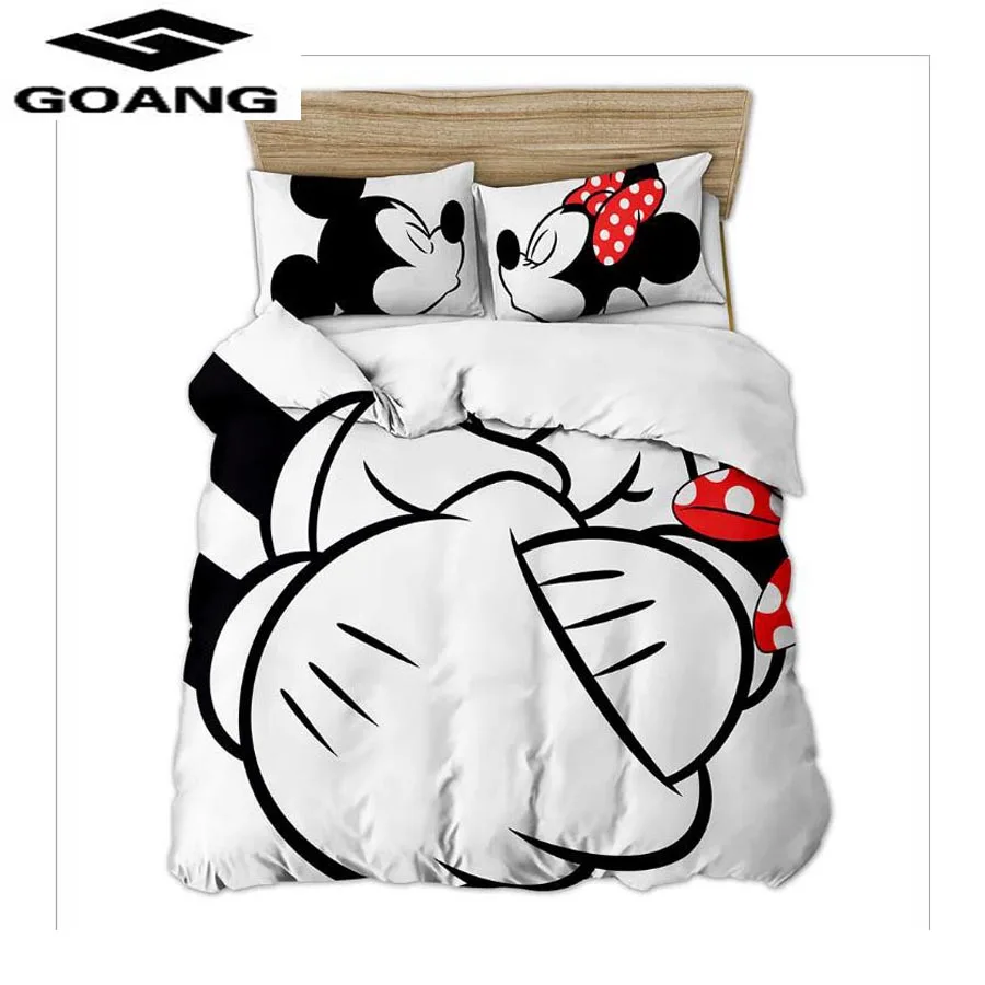 cheap GOANG bedding set Bed Sheet Duvet Cover and Pillowcase kids bedding set 3d digital printing Cartoon