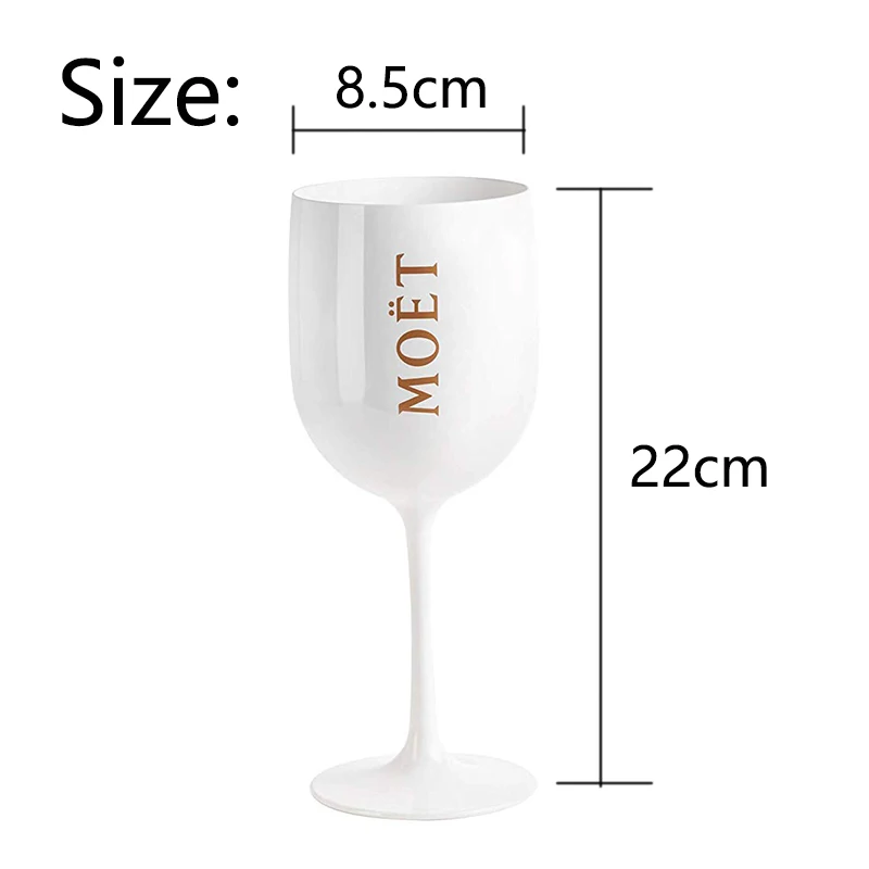 Moet Chandon Ice, Императорский Белый акриловый бокал, Классический Бокал для вина, es для домашнего бара, вечерние бокалы, рождественский подарок, бокал для шампанского