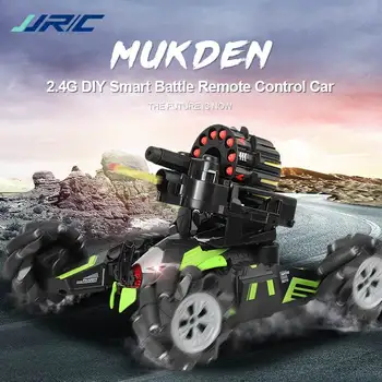 

JJRC 2.4G Watch Gesture Sensor Stunt Car Soft Bomb Battle Toy Tank DIY Remote Control Off-road Chariot Car Model Outdoor Toys