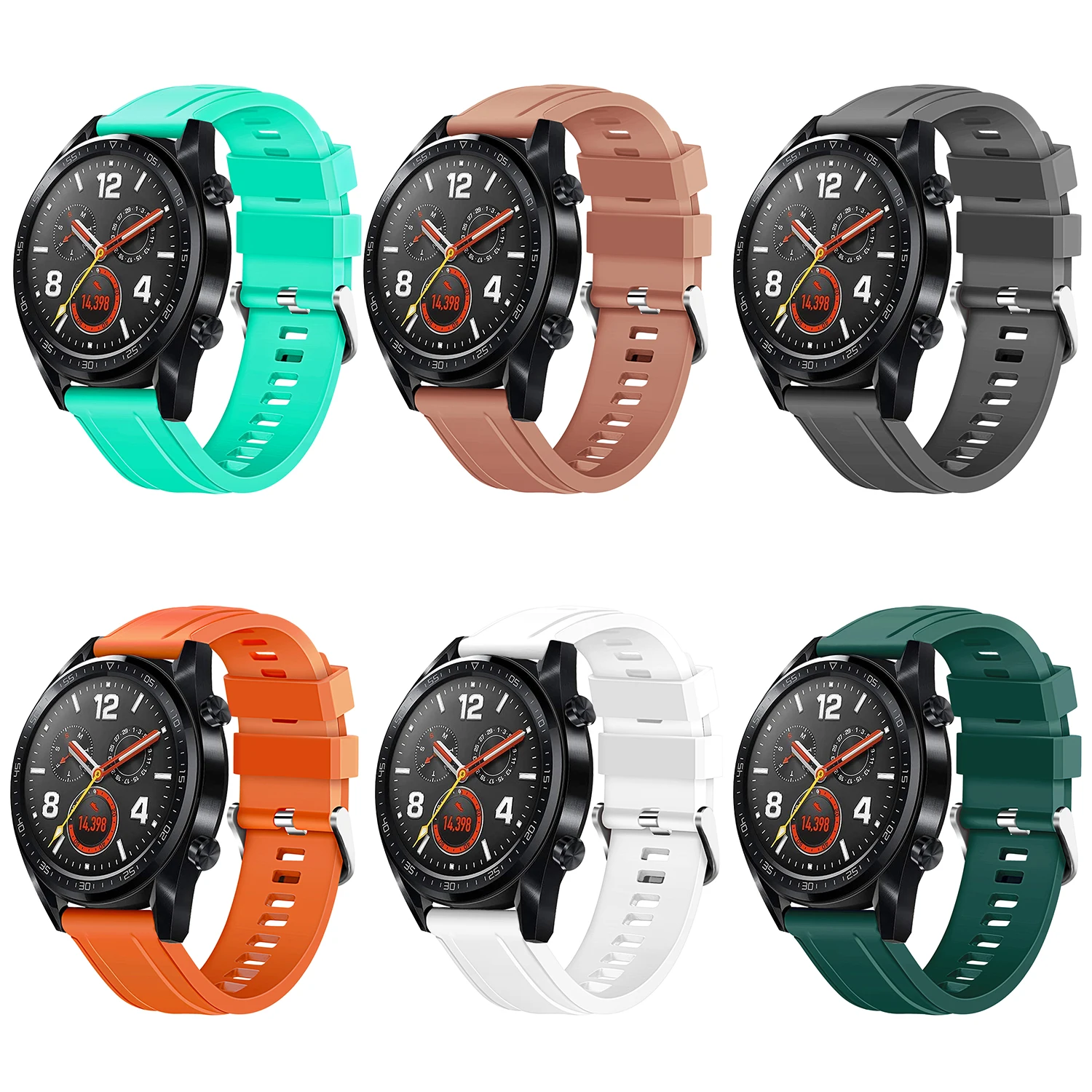 Новый 22 мм умный силиконовый ремешок для huawei watch gt 2 band gear s3 frontier galaxy 46 Honor magic