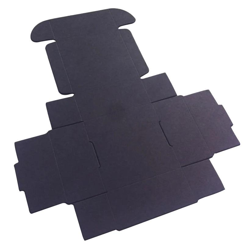 

5.5x5.5x2.2cm Kraf Boxes Black Gift Box Blank Box 20PCS Paper Packing Boxes For Jewelry Crafts Handmade Soap Accept Custom Z055