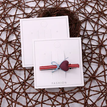 

50pcs Hair Accessory Packaging Paper Packing Cards Hair Clip Cards Jewelry Cards Hairpin Cards Accept Custom Logo