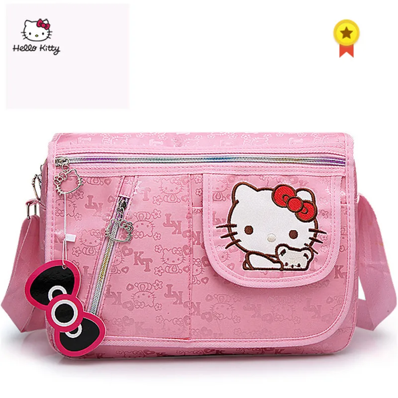 Cute Kitty Kids Girls Handbag Crossbody Satchel Shoulder Bag Messenger Bag Pink 