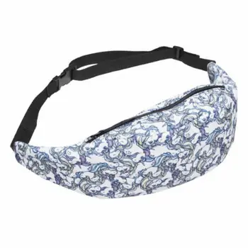 

Unicorn Print Waist Bag Women Sports Bags Fashion Zipper Chest Handbag Children Travel Waist Bags Portable Belly Phone Pack