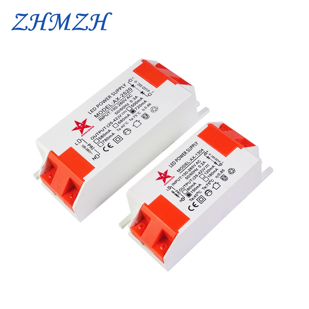 6-10x3w 600mA IP65 Waterproof Transformer Power Supply LED Driver AC12v dc1.3a