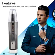 Multifunctional 3-In-1 Electric Nose Hair Trimmer Rechargeable Shaver Clipper Shaving Scraping Shaping Device Safe Face Care New