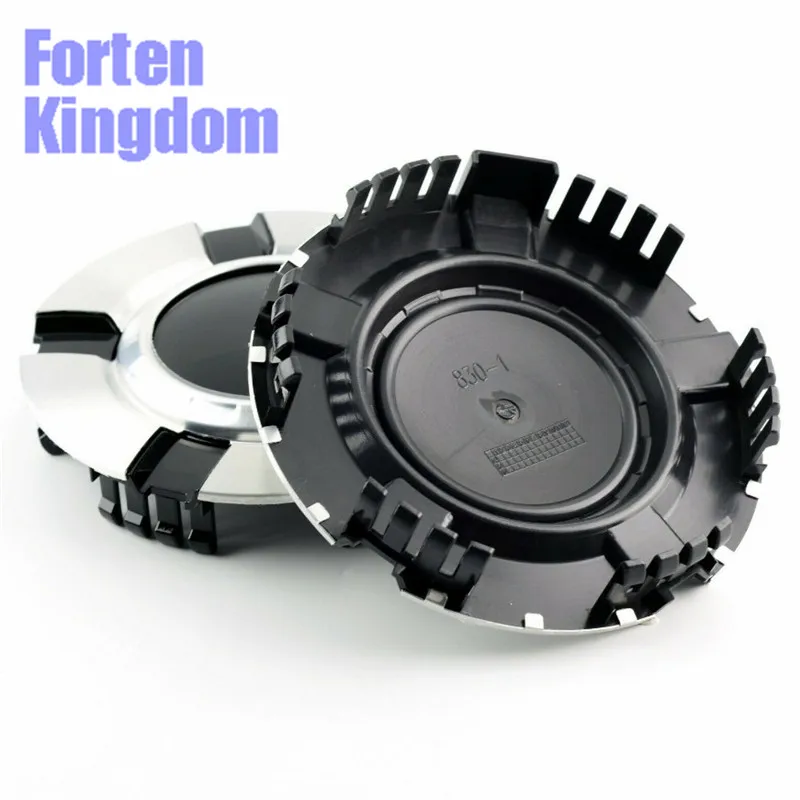 Forten Kingdom 4 шт. автомобильные ABS пользовательские пустые серебряные и черные Колпаки Ступицы Колеса ступицы крышки 09597991 9596343