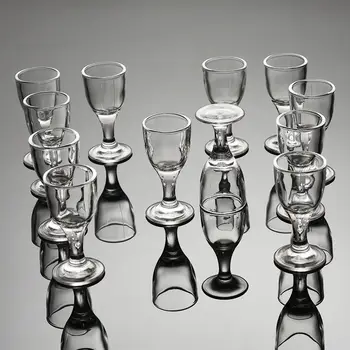 

Wine Glass 12 Packs Home Thick-bottom Glass Small White Wine Glass Set A Cup of Spirits Wine Glass Wine Separator Bullet Glass