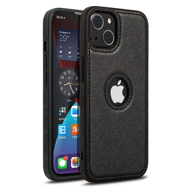 Ultra Thin Slim Leather Phone Case For iPhone 13 Pro Max 12 11 Pro Max XR X 7 8 Plus Shockproof Bumper Soft Business Back Cover case iphone 12 pro max