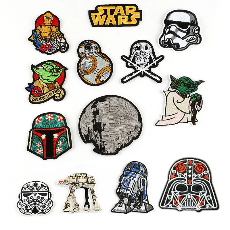 Robot Patches Applique Sew on Badge Fabric Cloth HandCraft Embroidery Sticker
