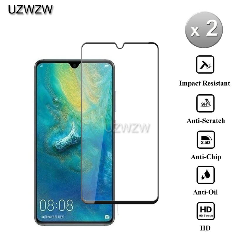 2 шт полное покрытие из закаленного стекла для huawei mate 20 lite/mate 20 Защитная пленка для экрана
