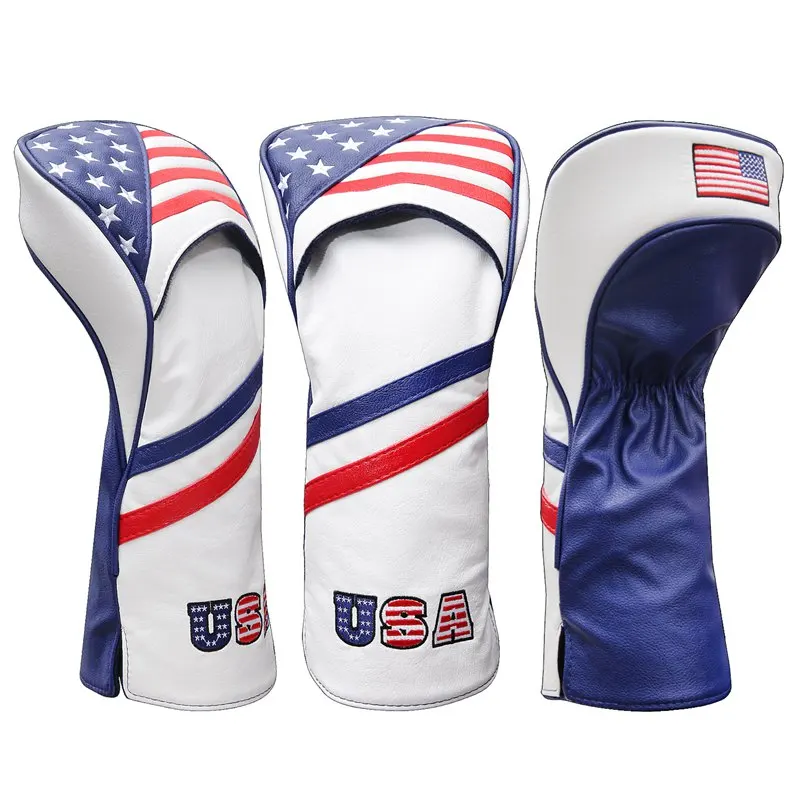 Чехлы для головы США Patriot Golf 1 3 5 Fairway Wood подходит водителей 460cc ПУ стиль бесплатная