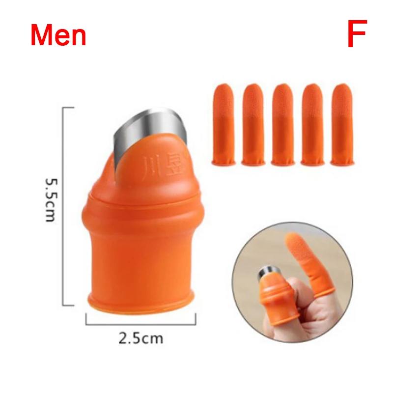 Finger Protector Silicone Thumb Knife Protector Gears Cutting Vegetable Harvesting Knife Pinching Plant Blade Scissors Gloves 