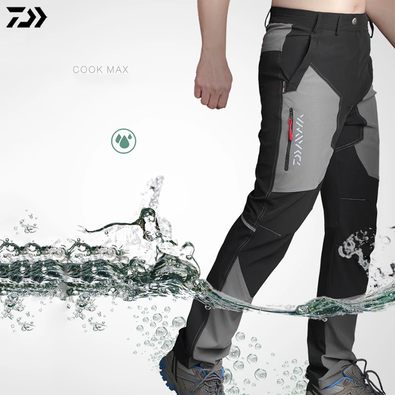 Daiwa Patns Men Professional Summer Outdoor Sports Pants Fishing Pants Waterproof Antiuv Quick Drying Breathable Fishing Clothes