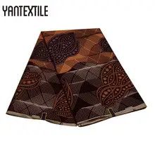 YANTEXTILE 6 ярдов Новая африканская печатная восковая ткань Tissu Africain настоящая восковая африканская ткань Анкара полиэстер нигерийская восковая ткань